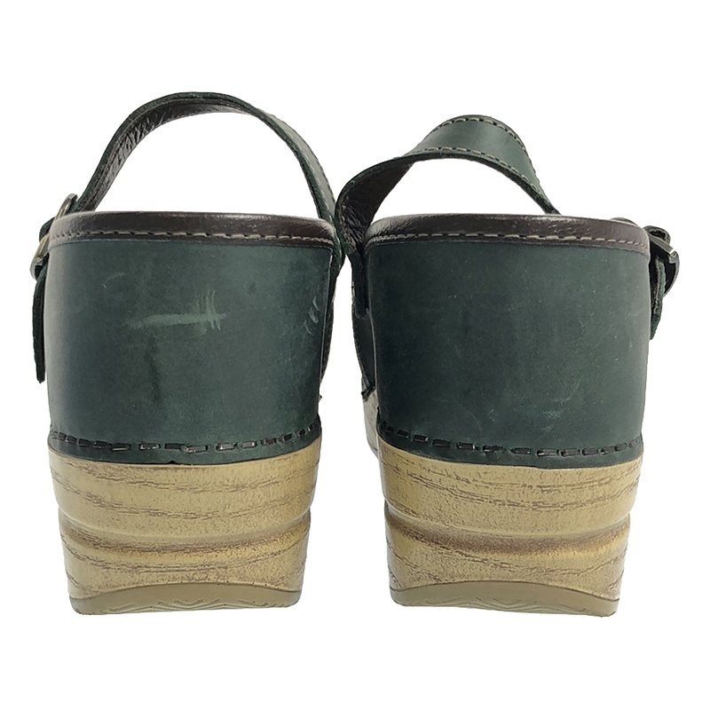 DANSKO / ダンスコ marcelle oiled / レザー プラットフォーム ストラップ シューズ