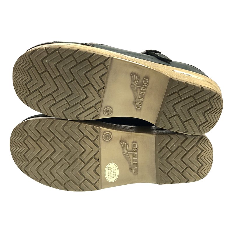 DANSKO / ダンスコ marcelle oiled / レザー プラットフォーム ストラップ シューズ