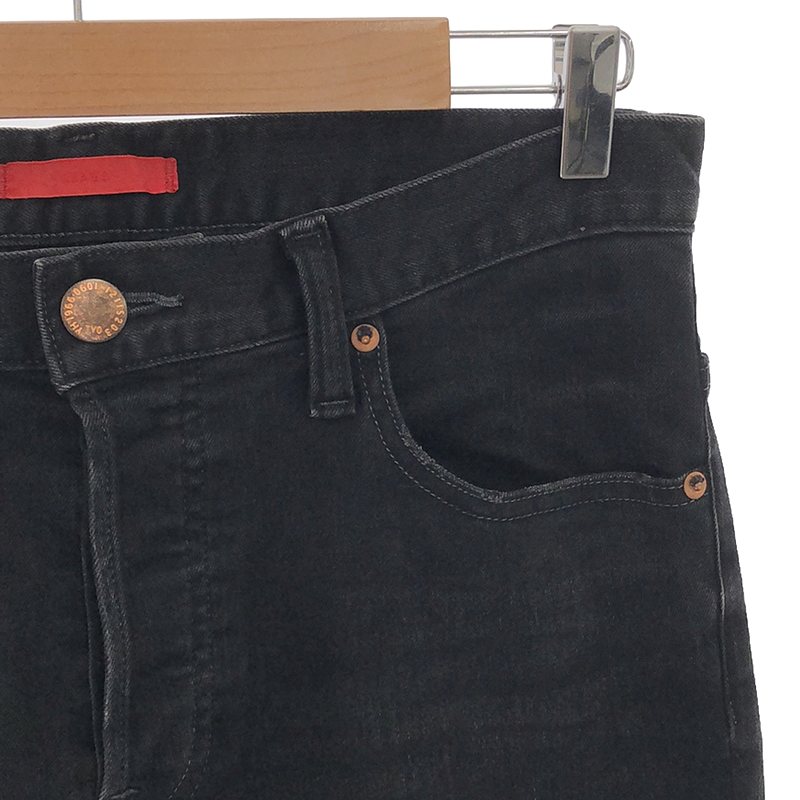 RED CARD / レッドカード × BEAMS ビームス別注 ユーズド加工 ストレッチ ストレート デニムパンツ