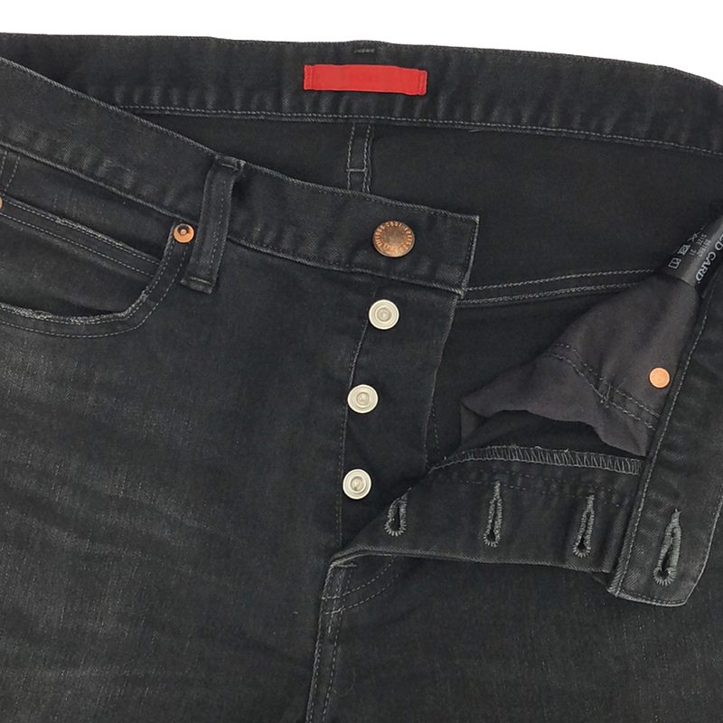 RED CARD / レッドカード × BEAMS ビームス別注 ユーズド加工 ストレッチ ストレート デニムパンツ