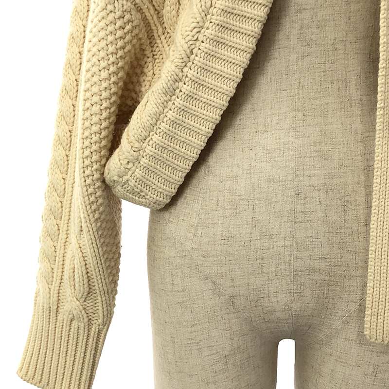 HYKE / ハイク FISHERMAN BOLERO SWEATER カーディガン