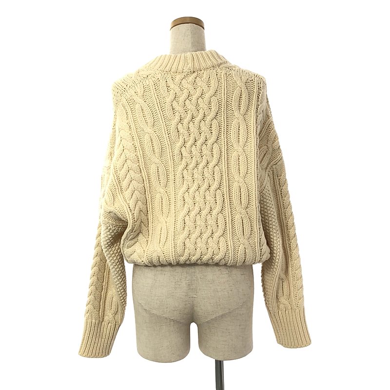 HYKE / ハイク FISHERMAN BOLERO SWEATER カーディガン