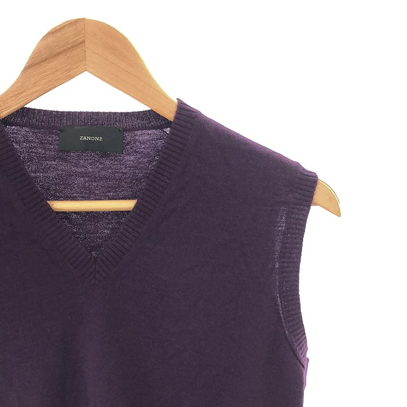 ZANONE / ザノーネ ウール ハイゲージ Vネック ニットベスト