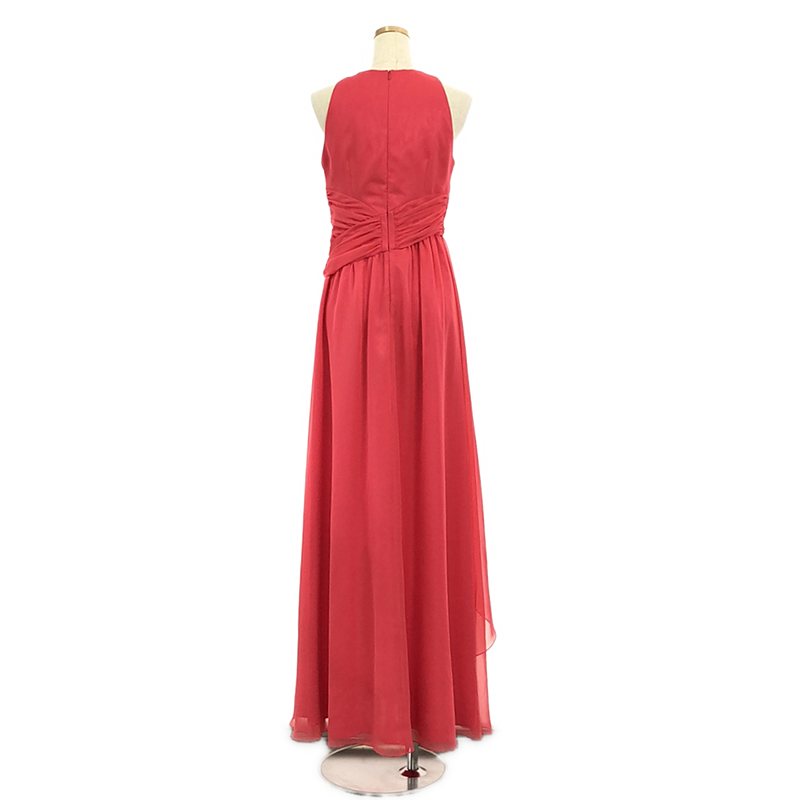 その他 ウエストデザイン ノースリーブロングドレス