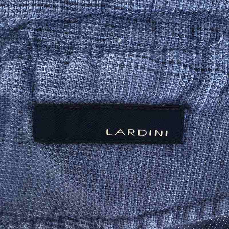 LARDINI / ラルディーニ リネン コットン チェック柄 ベスト