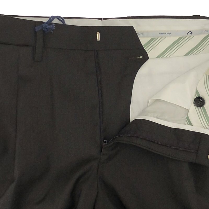 GERMANO / ジェルマーノ TRENDY FIT ウールストレッチ 2タック テーパードスラックス