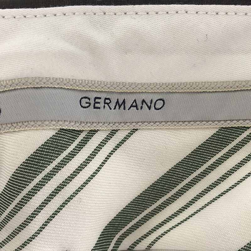 GERMANO / ジェルマーノ TRENDY FIT ウールストレッチ 2タック テーパードスラックス