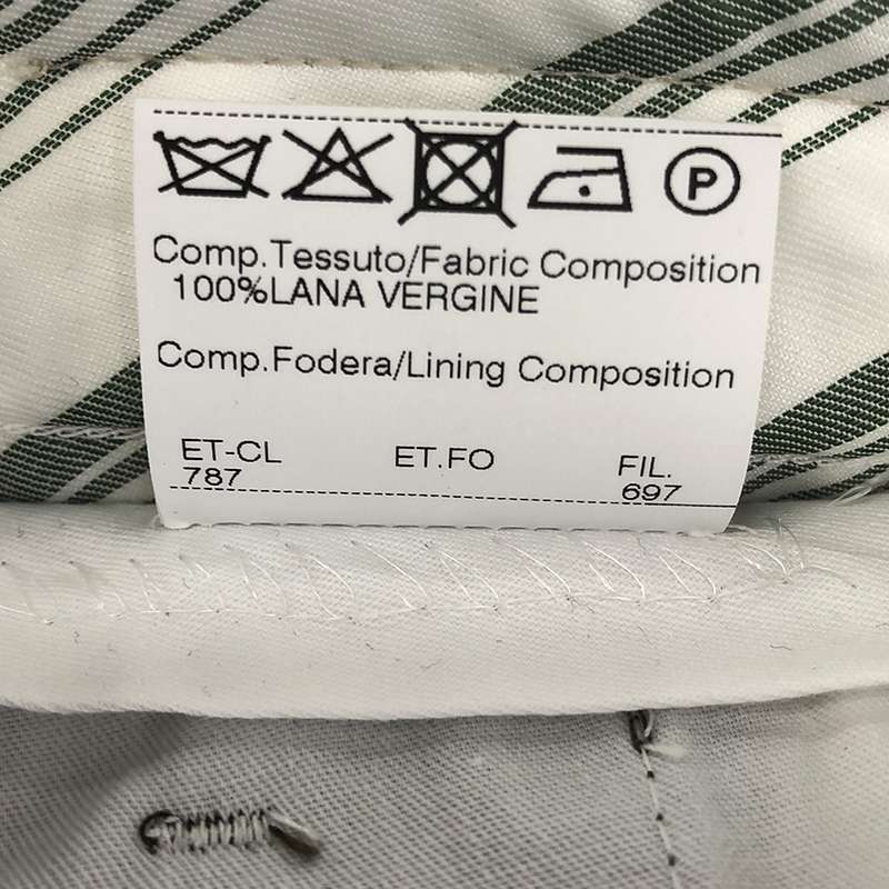 GERMANO / ジェルマーノ TRENDY FIT ウールストレッチ 2タック テーパードスラックス