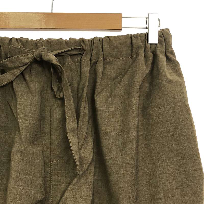 Basisbroek / バージスブルック ポリエステル ウール ストレッチ テーパード イージーパンツ