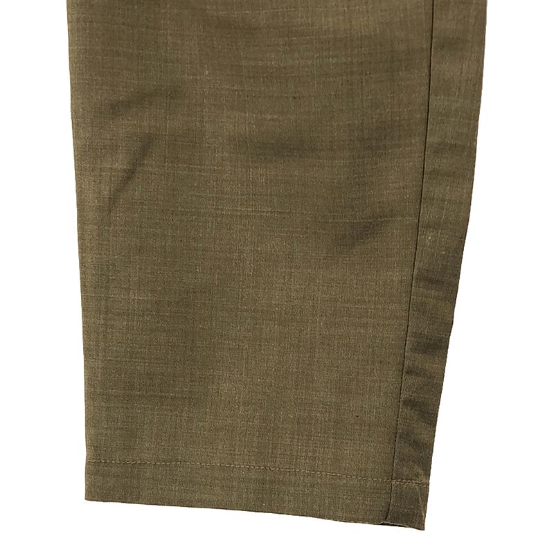 Basisbroek / バージスブルック ポリエステル ウール ストレッチ テーパード イージーパンツ