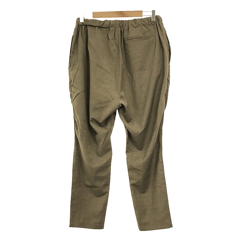 Basisbroek / バージスブルック ポリエステル ウール ストレッチ テーパード イージーパンツ