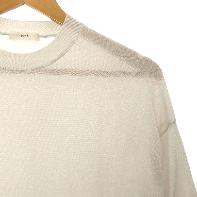 yori / ヨリ コットン パフスリーブ ニット トップス プルオーバー
