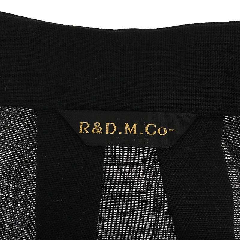 R&D.M.Co / オールドマンズテーラー SCALLOP EMBROIDERY DRESS / リネン スタンドカラー スカラップ ドレス ワンピース