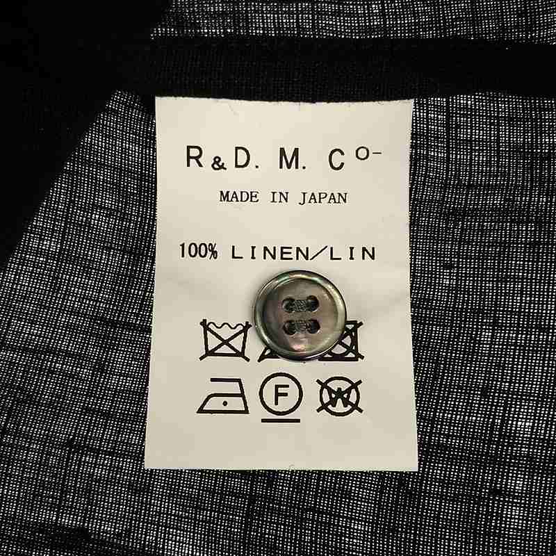 R&D.M.Co / オールドマンズテーラー SCALLOP EMBROIDERY DRESS / リネン スタンドカラー スカラップ ドレス ワンピース