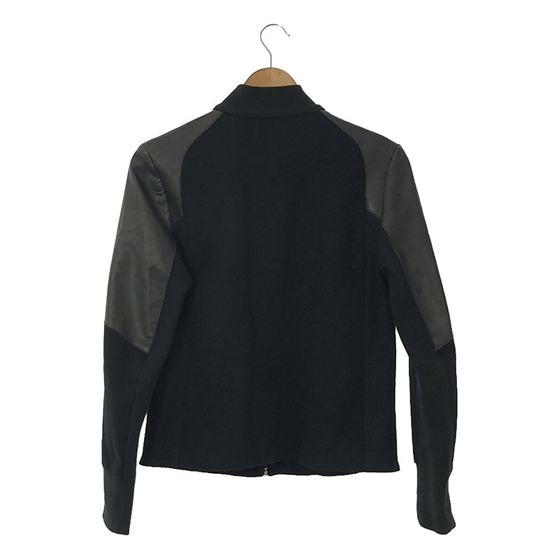 rag & bone / ラグアンドボーン レザー切替 スウェット ジップアップジャケット