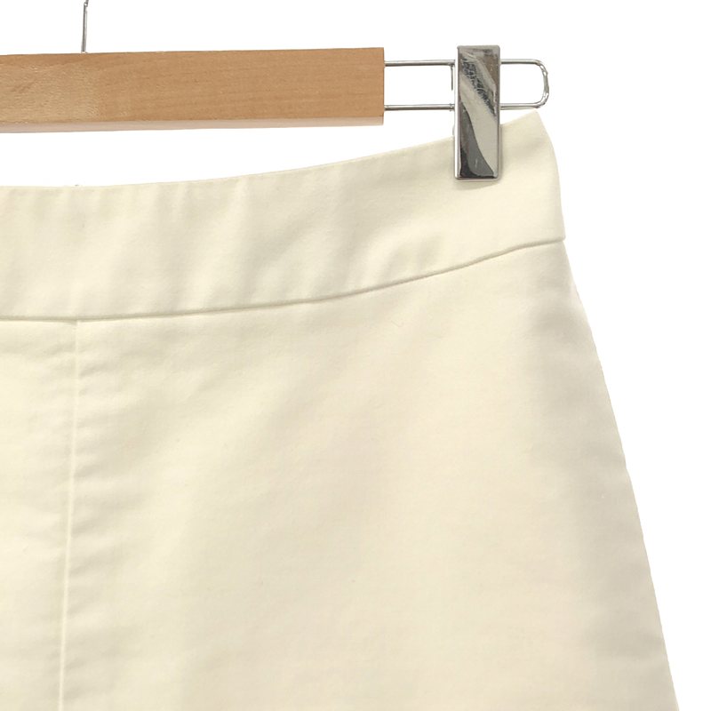 Drawer / ドゥロワー コットン ジップアップスカート