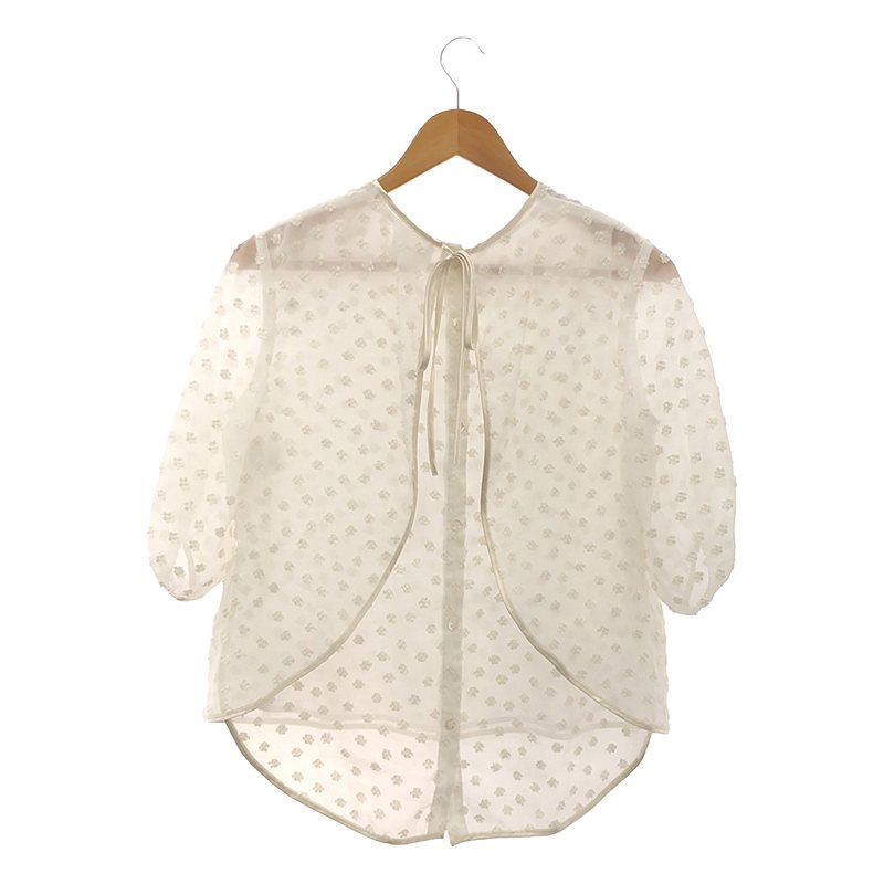 yori / ヨリ shirocon / フローラバックリボンブラウス / 裏地付き