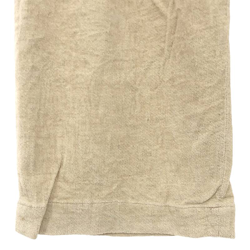 veritecoeur / ヴェリテクール et ses COPAINS コットン リネン パイル タック テーパードパンツ