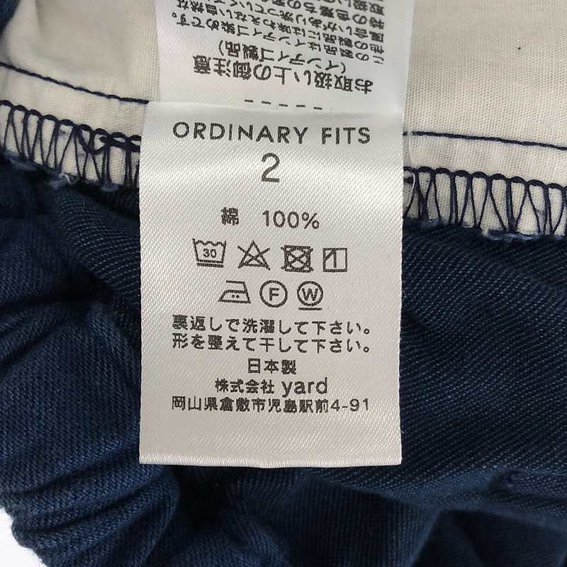 Ordinary fits / オーディナリーフィッツ インディゴ染め イージーパンツ