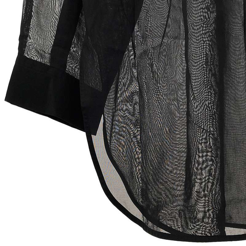 Plage / プラージュ 【 R'IAM / リアム 】シアーバンドカラーシャツ