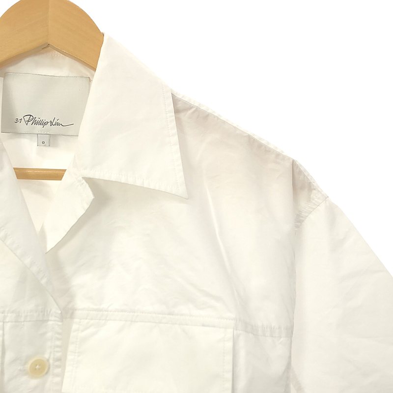3.1 Phillip Lim / スリーワンフィリップリム クロップド ショート丈 オープンカラーシャツ