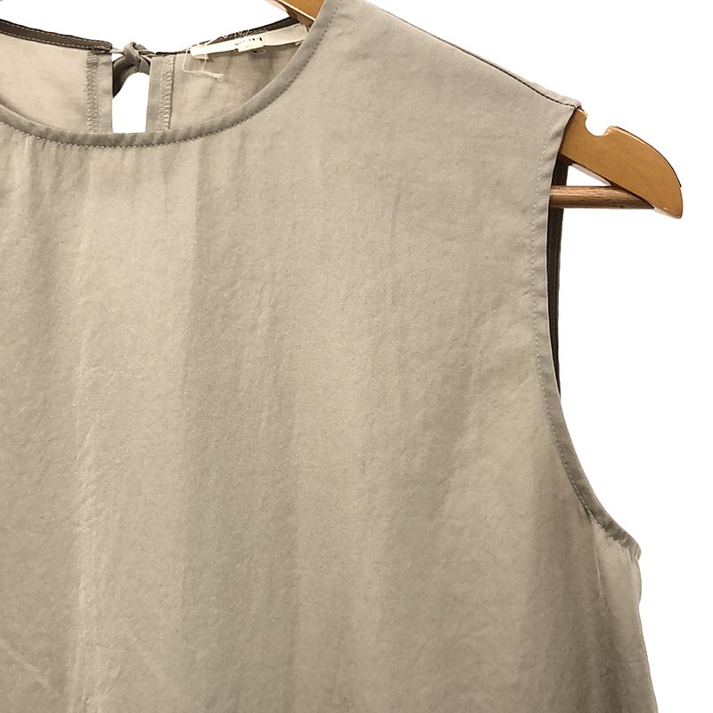 yori / ヨリ ギャザー バックリボン ノースリーブ ワンピース