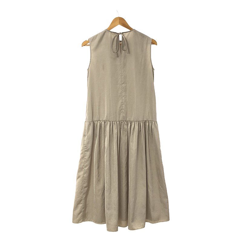 yori / ヨリ ギャザー バックリボン ノースリーブ ワンピース