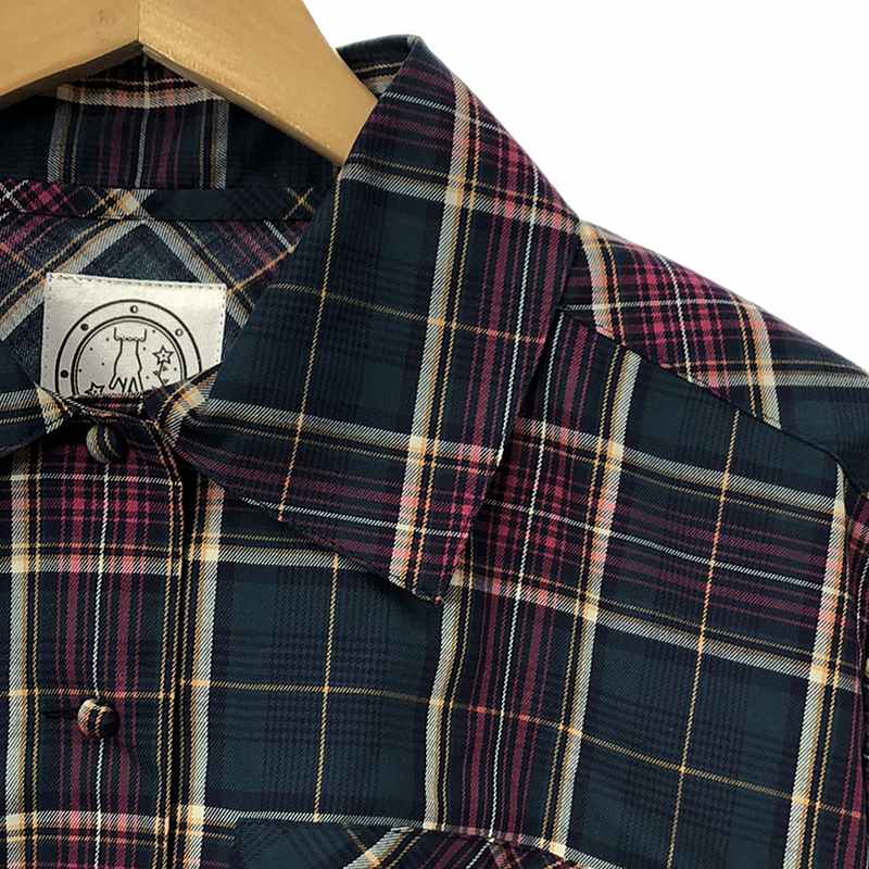 madder madder / マダマダ ROSE big pocket check / チェック シャツ ブラウス