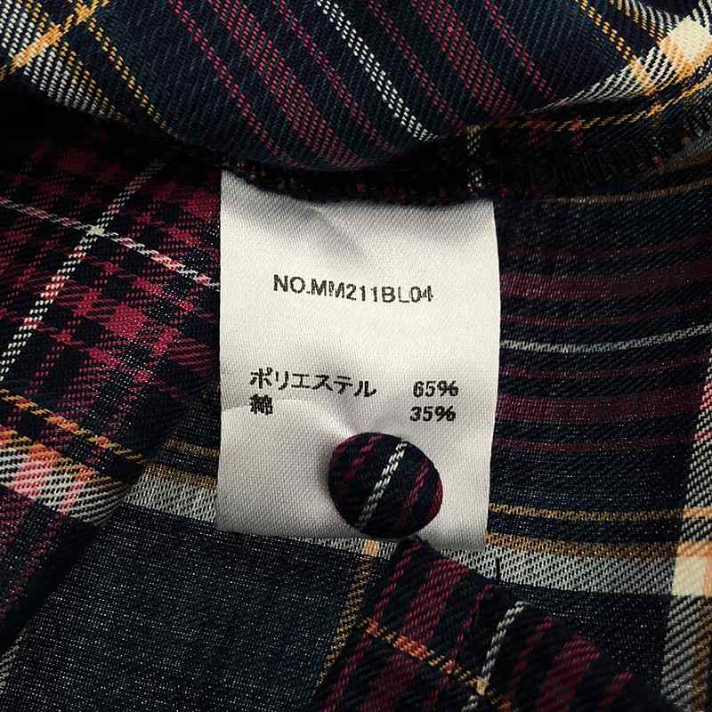 madder madder / マダマダ ROSE big pocket check / チェック シャツ ブラウス