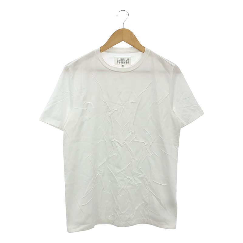 コットン ワッシャー加工 クルーネック Tシャツ カットソー