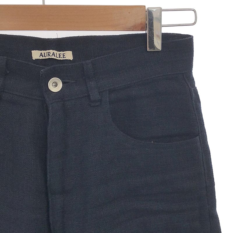 AURALEE / オーラリー LINEN DOUBLE FACE 5P PANTS リネン ダブルフェイス 5P パンツ
