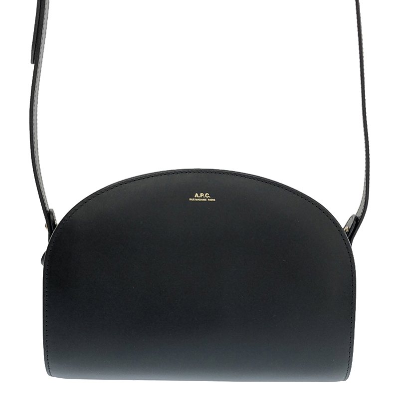 A.P.C. / アーペーセー レザー ハーフムーン ショルダーバッグ