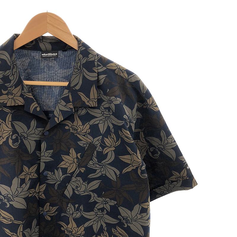 WILD THINGS / ワイルドシングス DOT AIR OPEN COLLAR SHIRT フラワープリント ドットエア オープンカラーシャツ