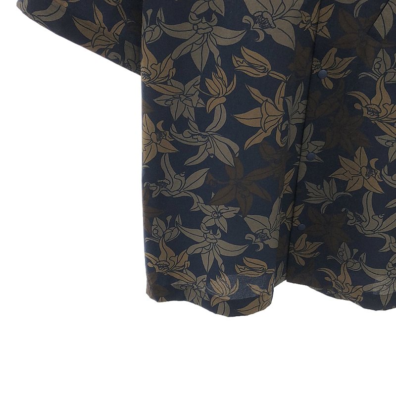 WILD THINGS / ワイルドシングス DOT AIR OPEN COLLAR SHIRT フラワープリント ドットエア オープンカラーシャツ