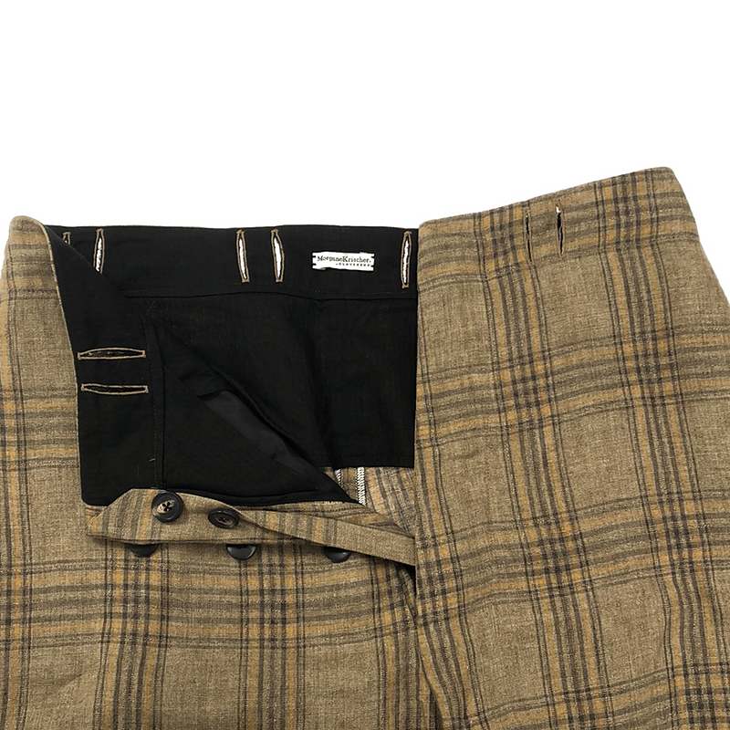 Morgane Krischer / モーガン クリッシャー CURVE PANTS リネン カーブパンツ