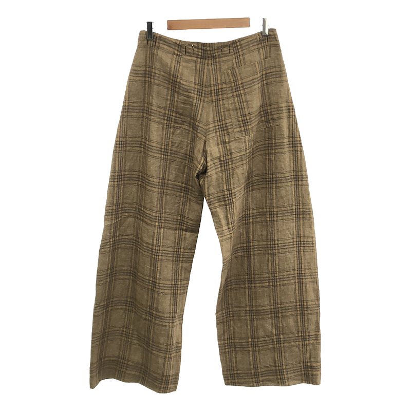 Morgane Krischer / モーガン クリッシャー CURVE PANTS リネン カーブパンツ