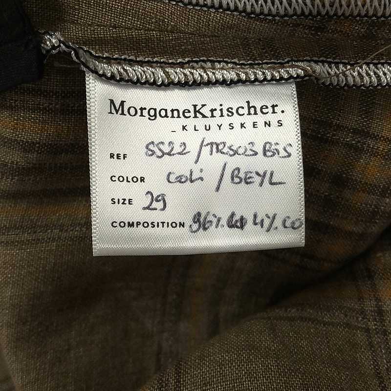 Morgane Krischer / モーガン クリッシャー CURVE PANTS リネン カーブパンツ