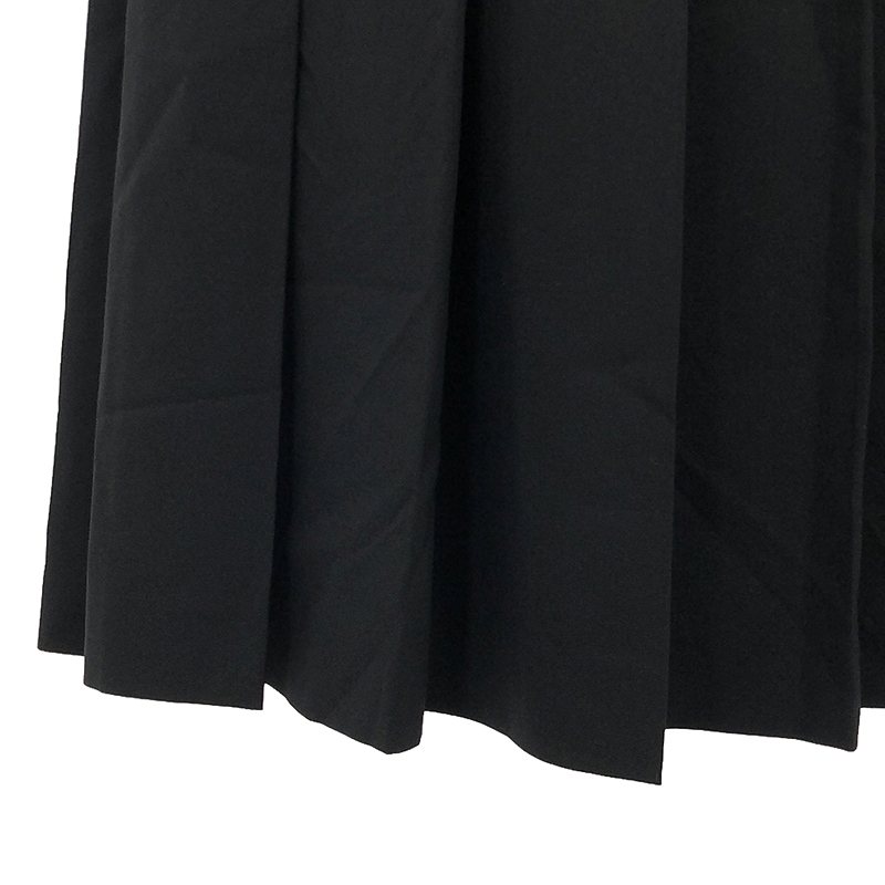 robe de chambre COMME des GARCONS / ローブドシャンブルコムデギャルソン レザー アジャスター バックプリーツ ラップ スカート