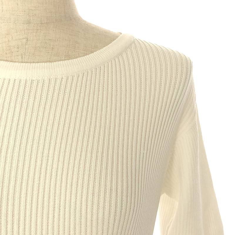 CFCL / シーエフシーエル POTTERY CUPRO SHORT SLEEVE DRESS リブキュプラ ポッテリードレス ワンピース