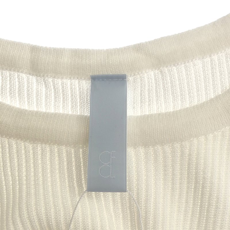 CFCL / シーエフシーエル POTTERY CUPRO SHORT SLEEVE DRESS リブキュプラ ポッテリードレス ワンピース