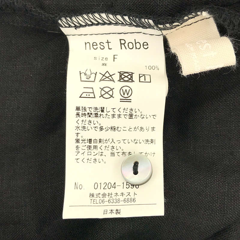 nest robe / ネストローブ リネンサイドドレープ2wayワンピース