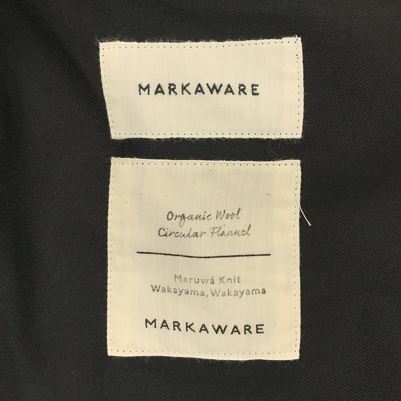 MARKAWARE / マーカウェア PLEATED FRONT PEGTOP-ORGANIC WOOL CIRCULAR FLANNEL ペグトップパンツ