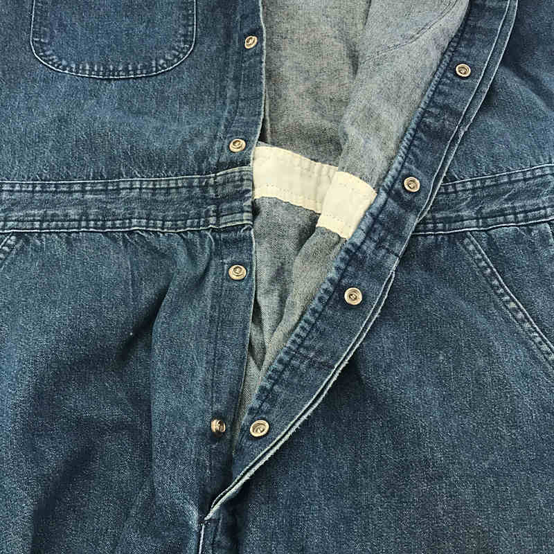 VINTAGE / ヴィンテージ 古着 推定1950s～1960s unknown Denim Overall 濃紺 デニム オーバーオール オールインワン ジャンプスーツ つなぎ