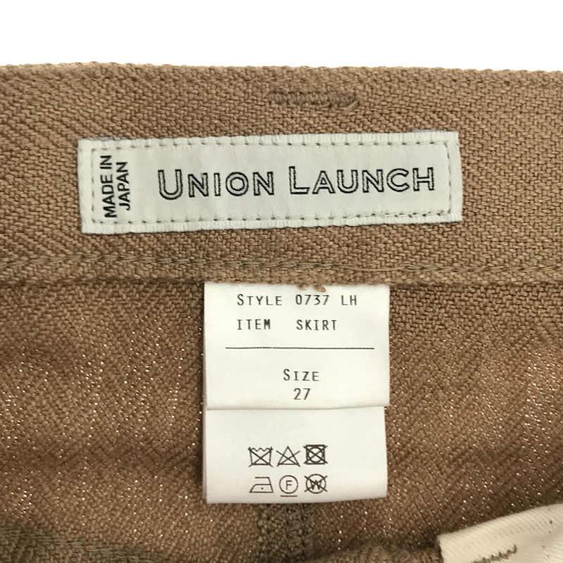 UNION LAUNCH/ユニオンランチ】LINEN MAXI SKIRT リネン マキシ ロング