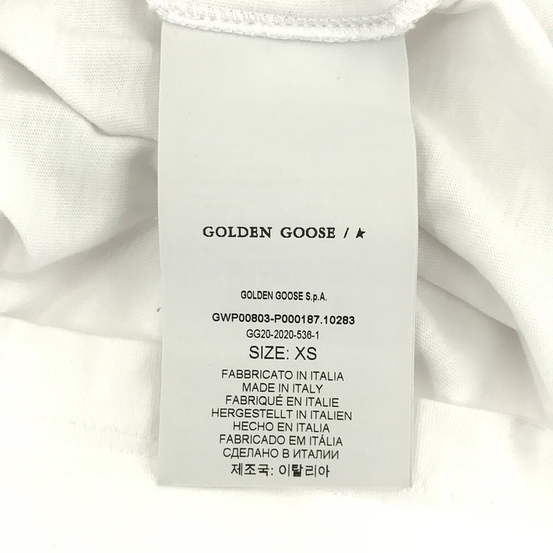 GOLDEN GOOSE / ゴールデングース コットン クルーネック プリント Tシャツ カットソー