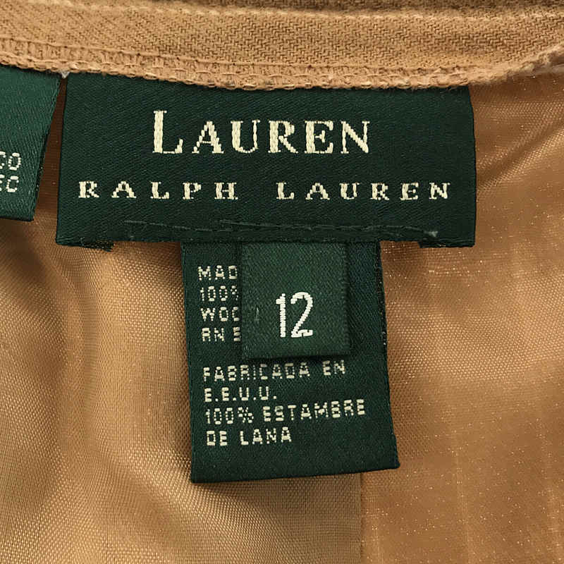 Lauren Ralph Lauren / ローレンラルフローレン USA製  ヴィンテージ ウール ストライプ 2タック スラックス パンツ