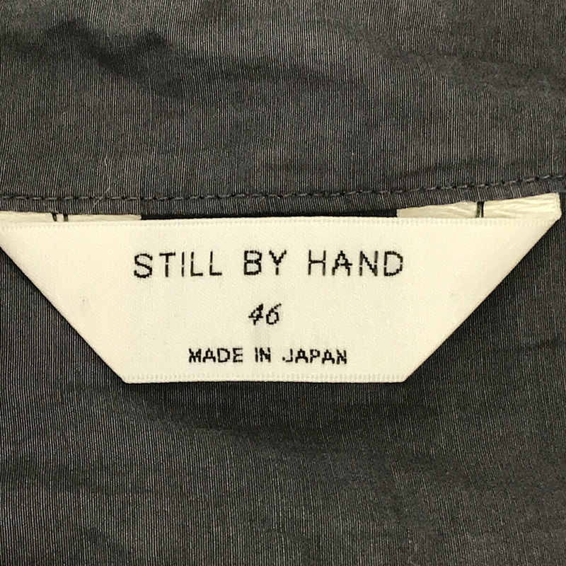 STILL BY HAND / スティルバイハンド キュプラ コットン バンドカラー プルオーバー シャツ