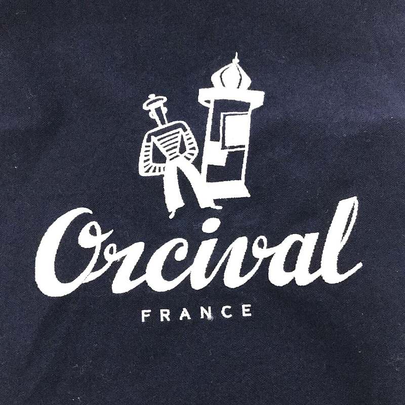 ORCIVAL / オーチバル 帆布 キャンバス ロゴ 刺繍 ショルダー バッグ