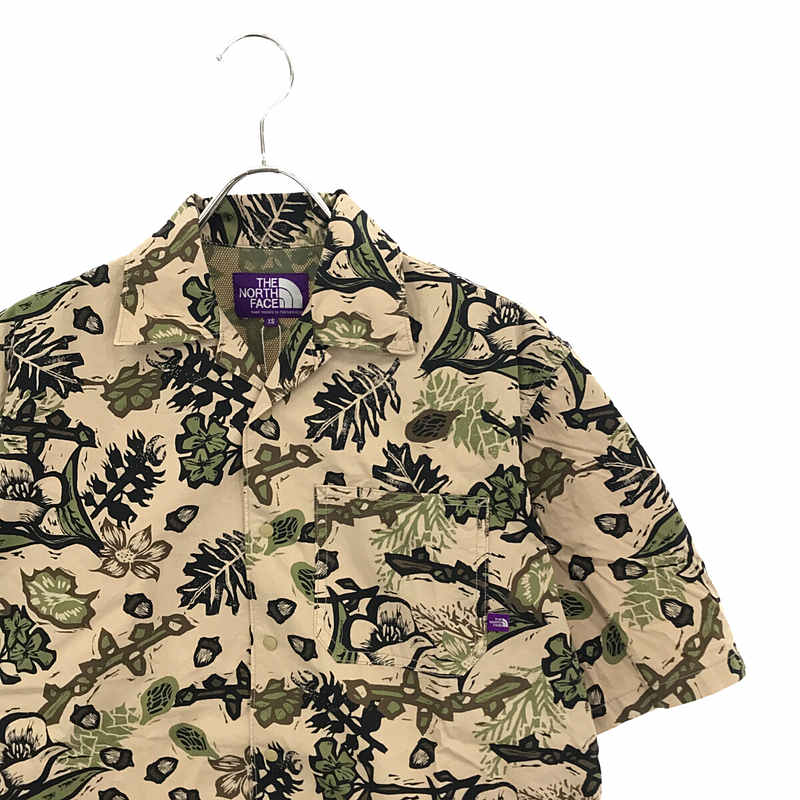 THE NORTH FACE PURPLE LABEL / ザノースフェイスパープルレーベル Botanical Print H/S Shirt NT3217N ボタニカルプリント ハーフスリーブシャツ