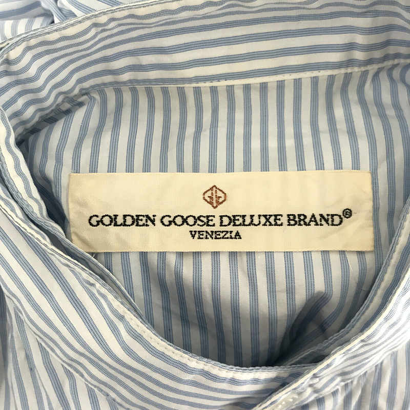 GOLDEN GOOSE / ゴールデングース コットン ストライプ レイヤード シャツ ブラウス